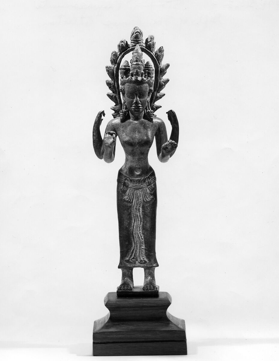 Standing Prajnaparamita, the Goddess of Transcendent Wisdom, Bronze, Thailand 