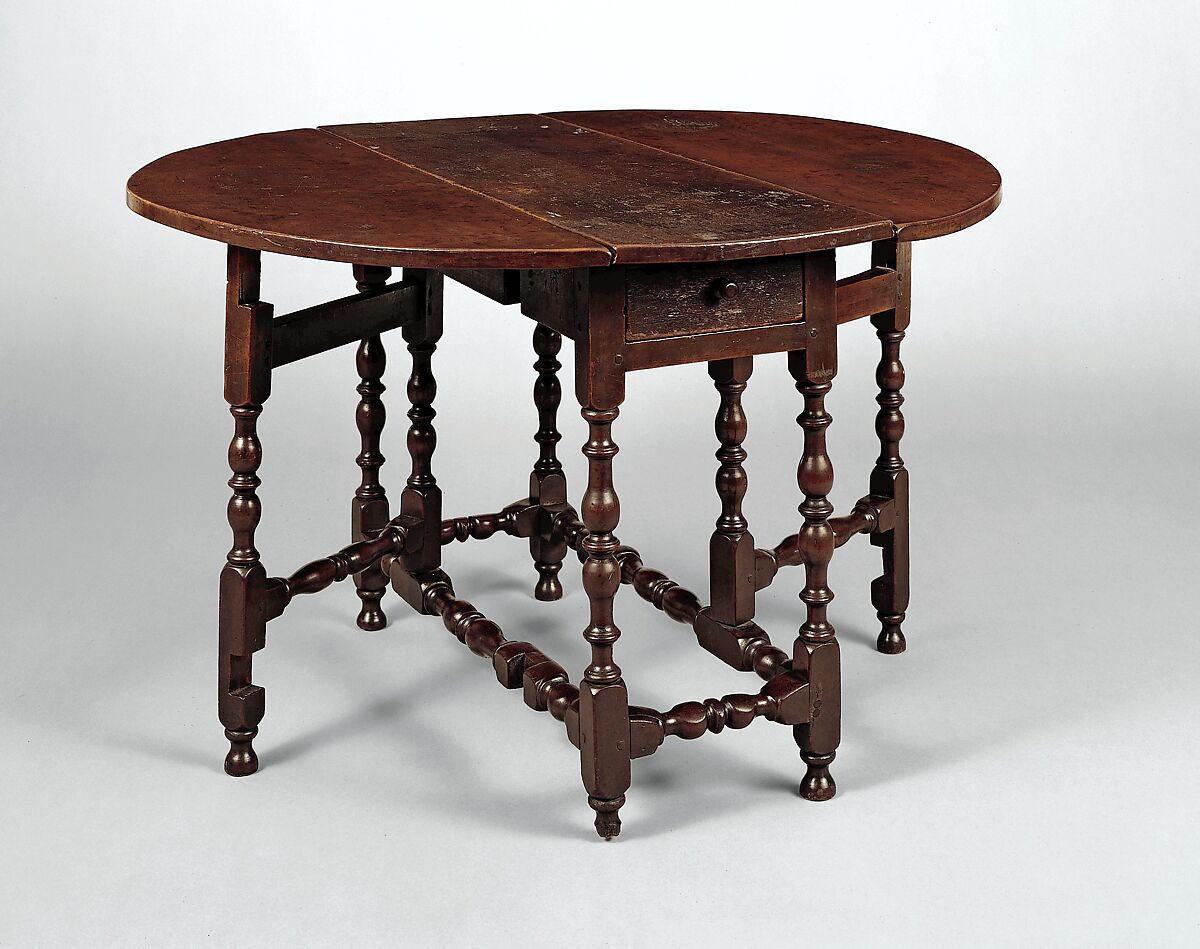 Drop-leaf Table, Maple, pine, American 