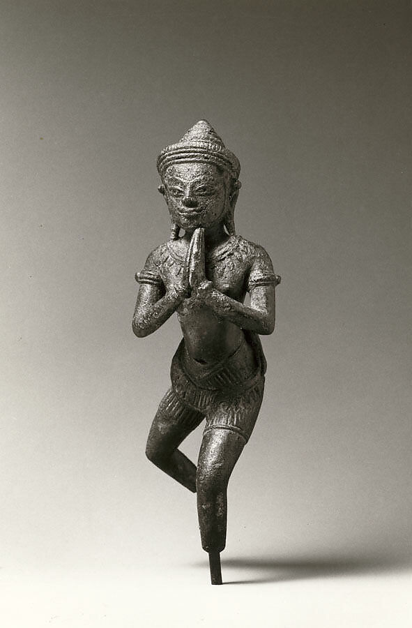 Male Adorant, probably from a Battle Standard, Bronze, Cambodia 