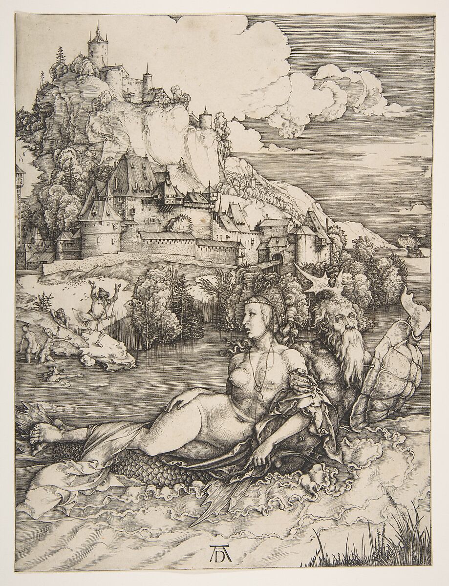 The Sea Monster, Albrecht Dürer (German, Nuremberg 1471–1528 Nuremberg), Engraving 