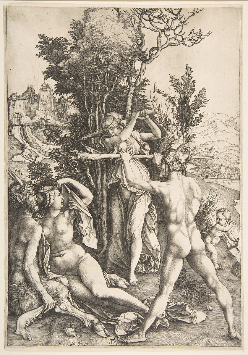 Hercules at the Crossroad, Albrecht Dürer (German, Nuremberg 1471–1528 Nuremberg), Engraving 