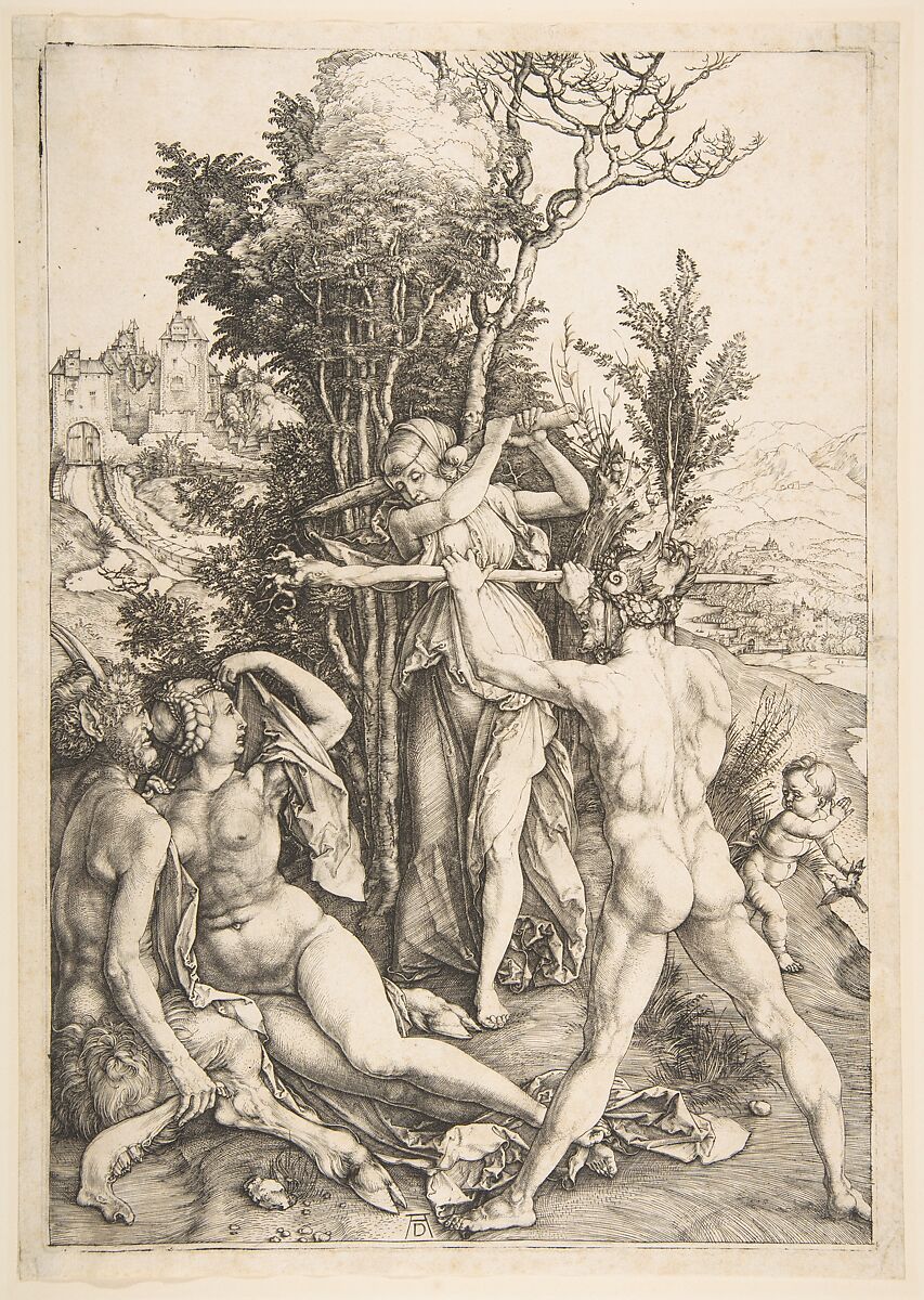 Hercules at the Crossroad, Albrecht Dürer (German, Nuremberg 1471–1528 Nuremberg), Engraving 