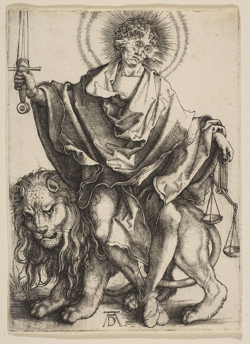 Justice, Albrecht Dürer (German, Nuremberg 1471–1528 Nuremberg), Engraving 