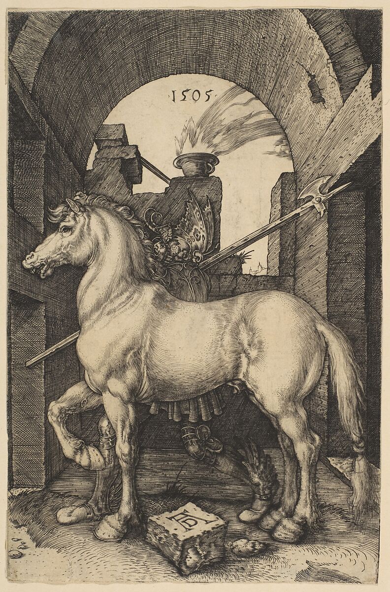 The Little Horse, Albrecht Dürer (German, Nuremberg 1471–1528 Nuremberg), Engraving 