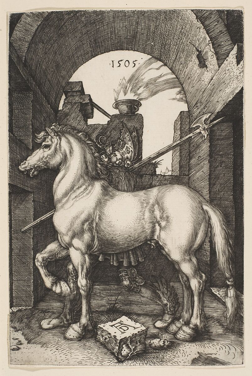 The Little Horse, Albrecht Dürer (German, Nuremberg 1471–1528 Nuremberg), Engraving 