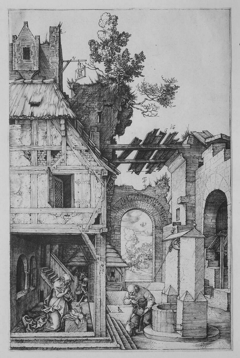 The Nativity, Albrecht Dürer (German, Nuremberg 1471–1528 Nuremberg), Engraving