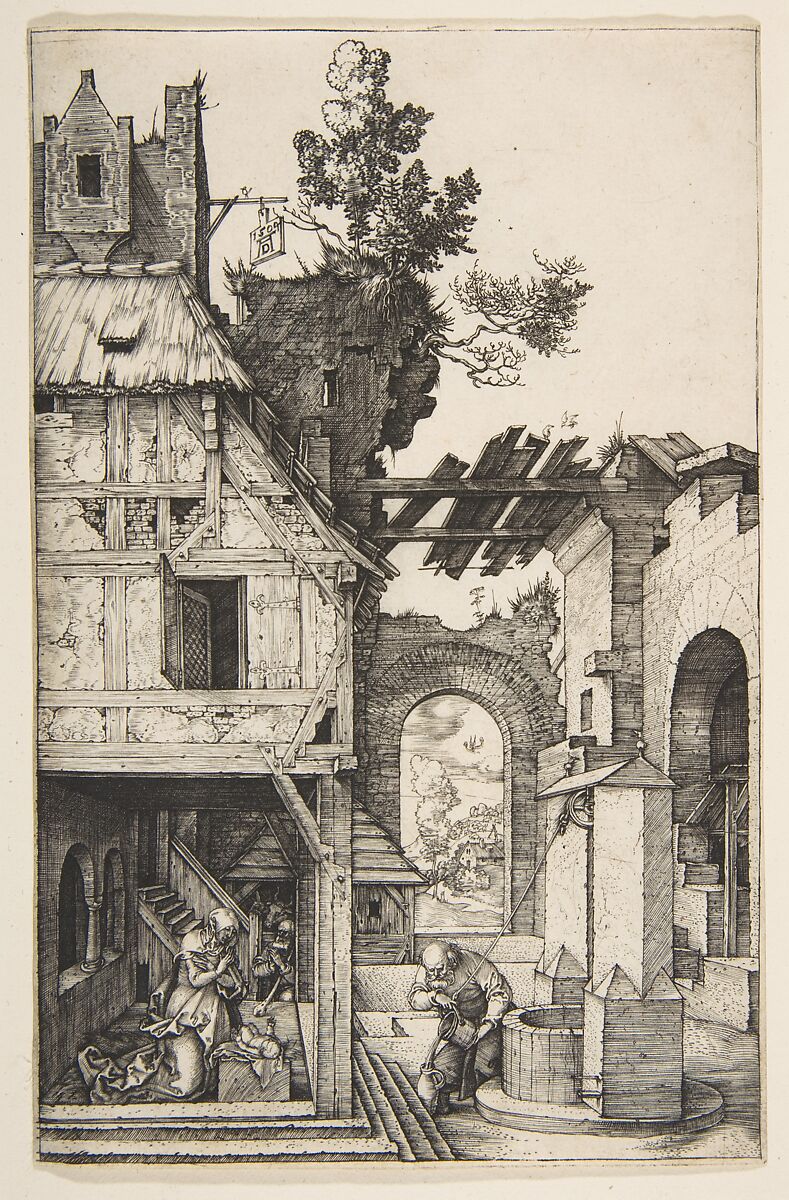 The Nativity, Albrecht Dürer (German, Nuremberg 1471–1528 Nuremberg), Engraving 