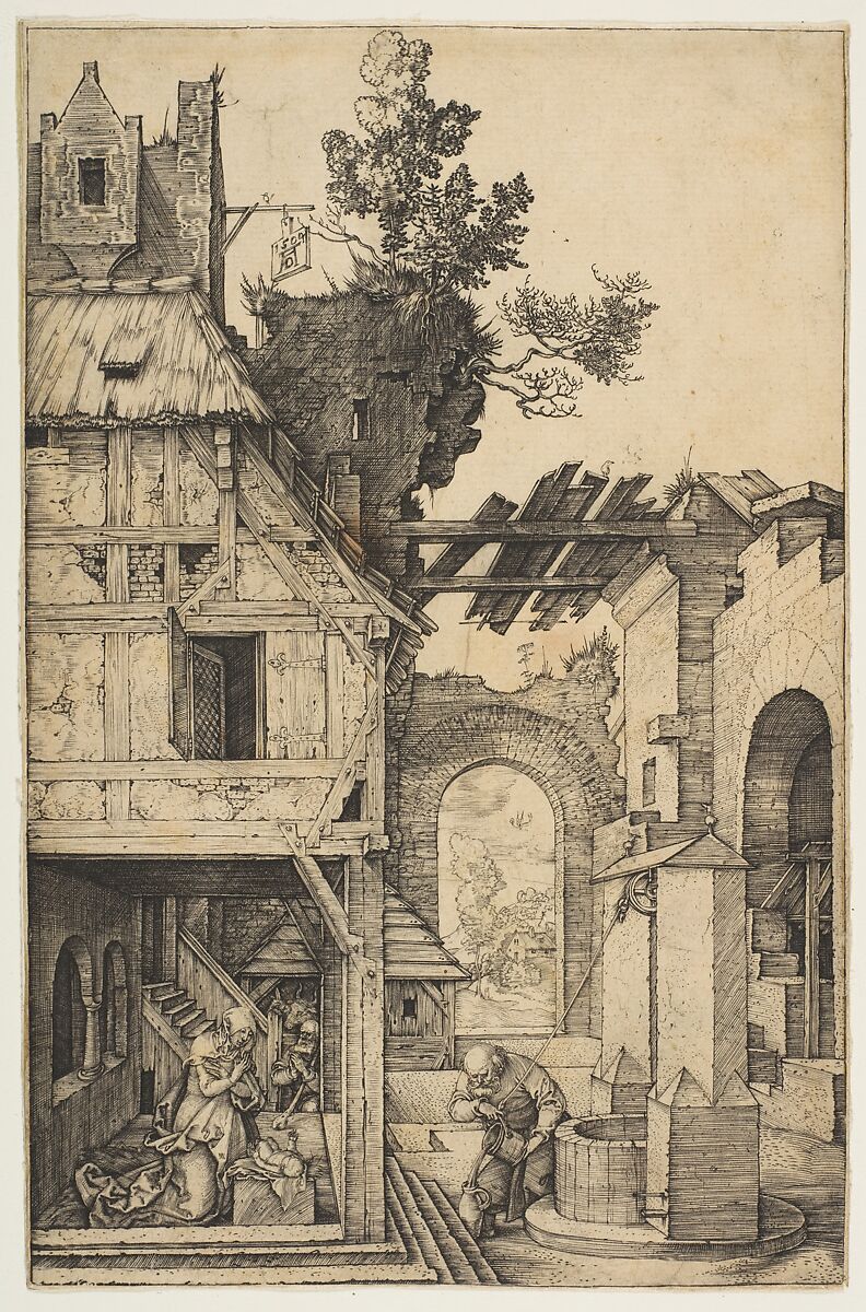 The Nativity, Albrecht Dürer (German, Nuremberg 1471–1528 Nuremberg), Engraving 