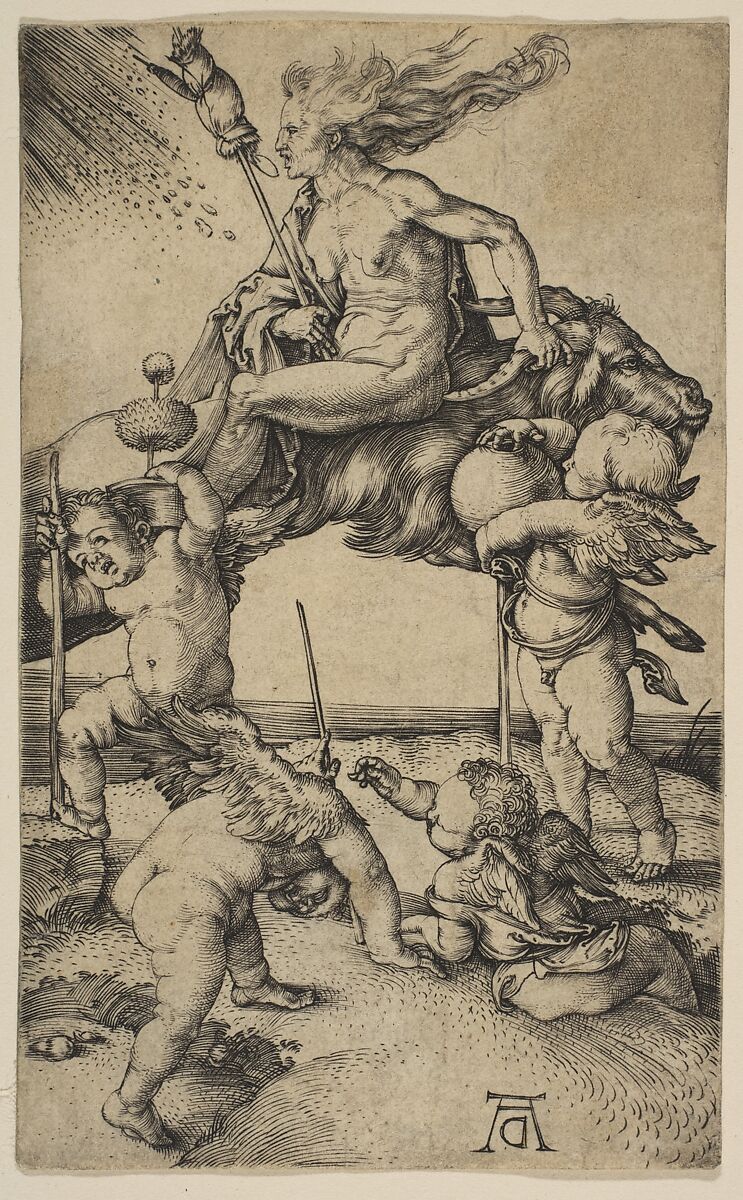 The Witch, Albrecht Dürer (German, Nuremberg 1471–1528 Nuremberg), Engraving 