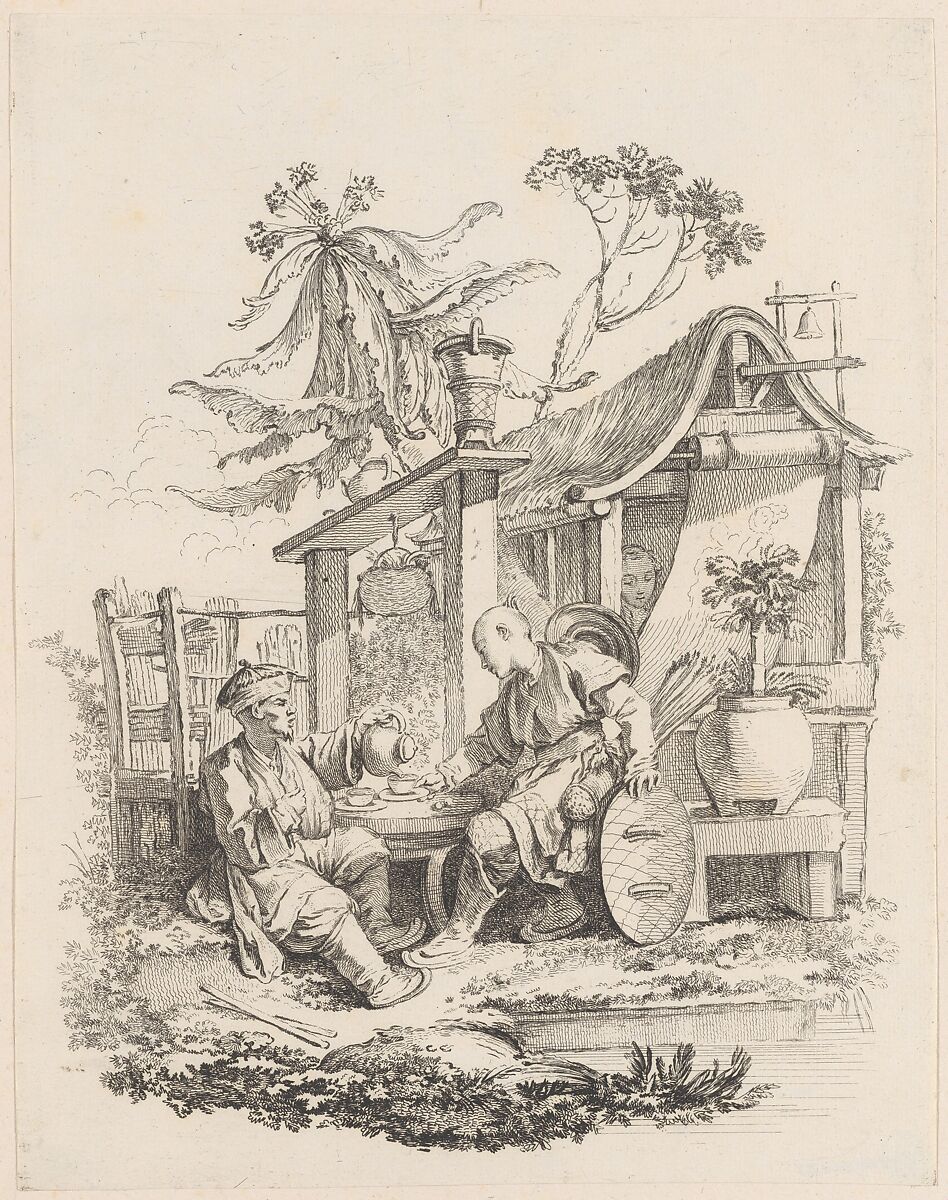 Tea, Gabriel Huquier (French, Orléans 1695–1772 Paris), Etching and engraving 