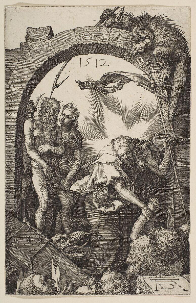 Christ in Limbo, from "The Passion", Albrecht Dürer (German, Nuremberg 1471–1528 Nuremberg), Engraving 