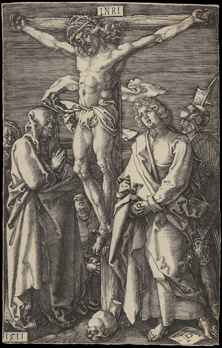 The Crucifixion, from "The Passion", Albrecht Dürer (German, Nuremberg 1471–1528 Nuremberg), Engraving