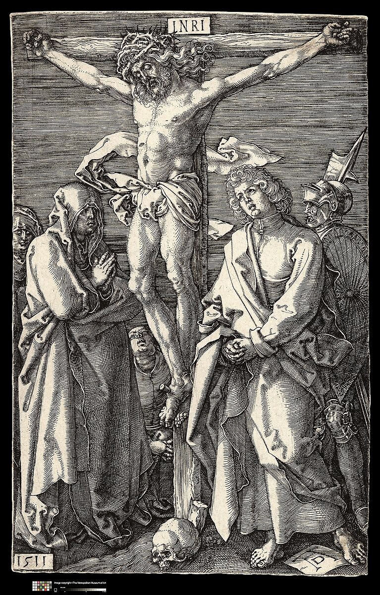 The Crucifixion, from "The Passion", Albrecht Dürer (German, Nuremberg 1471–1528 Nuremberg), Engraving