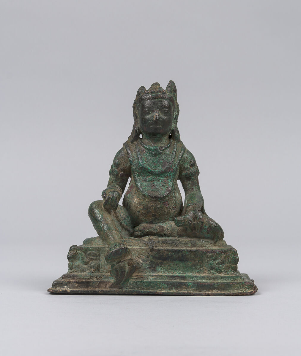 Seated Jambhala, Bronze, Nepal, Kathmandu Valley 