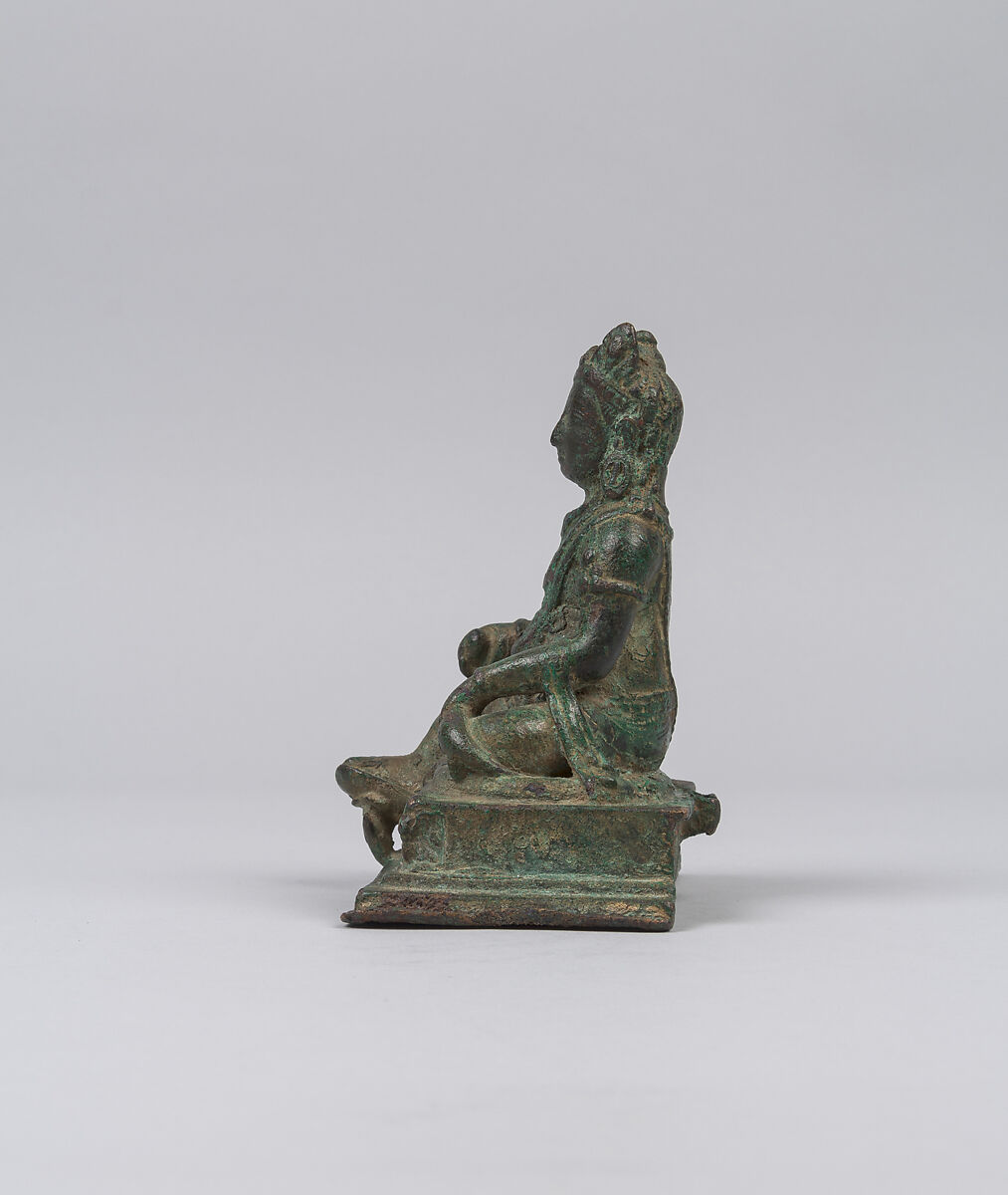 Seated Jambhala, Bronze, Nepal, Kathmandu Valley