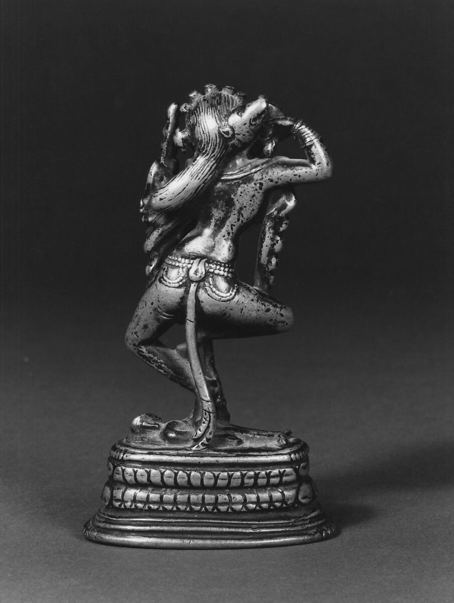 Vajravarahi Dancing on a Corpse, Copper alloy, Eastern India