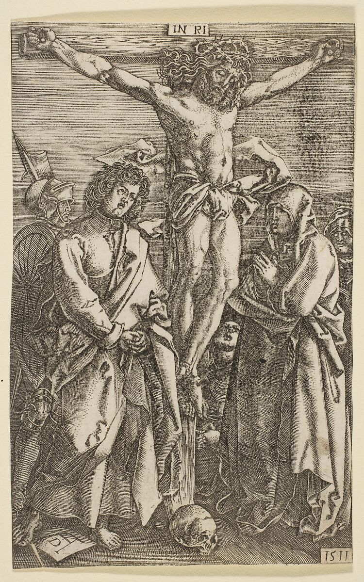 The Crucifixion, from The Passion (reverse copy), After Albrecht Dürer (German, Nuremberg 1471–1528 Nuremberg), Engraving 