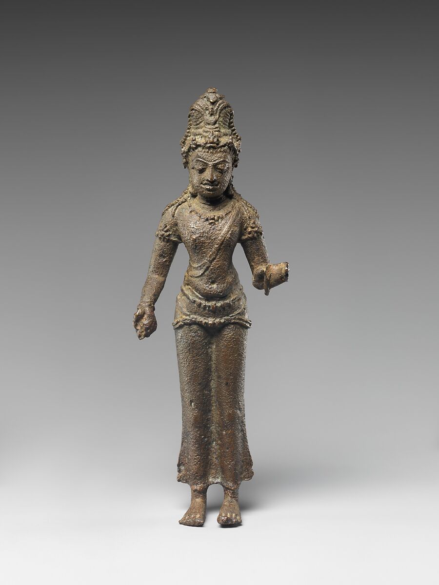 Standing Avalokiteshvara, the Bodhisattva of Infinite Compassion, Bronze, Indonesia (Sumatra) 
