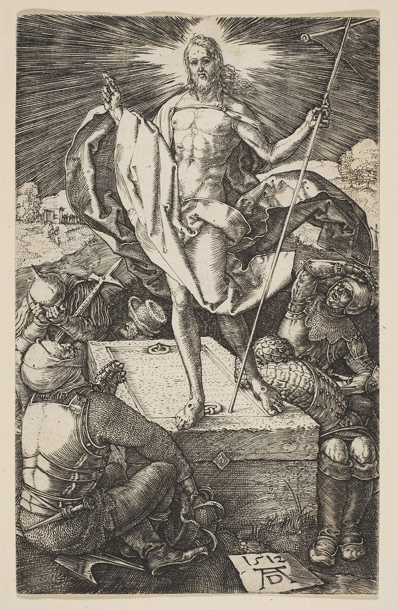 The Resurrection, from "The Passion", Albrecht Dürer (German, Nuremberg 1471–1528 Nuremberg), Engraving 