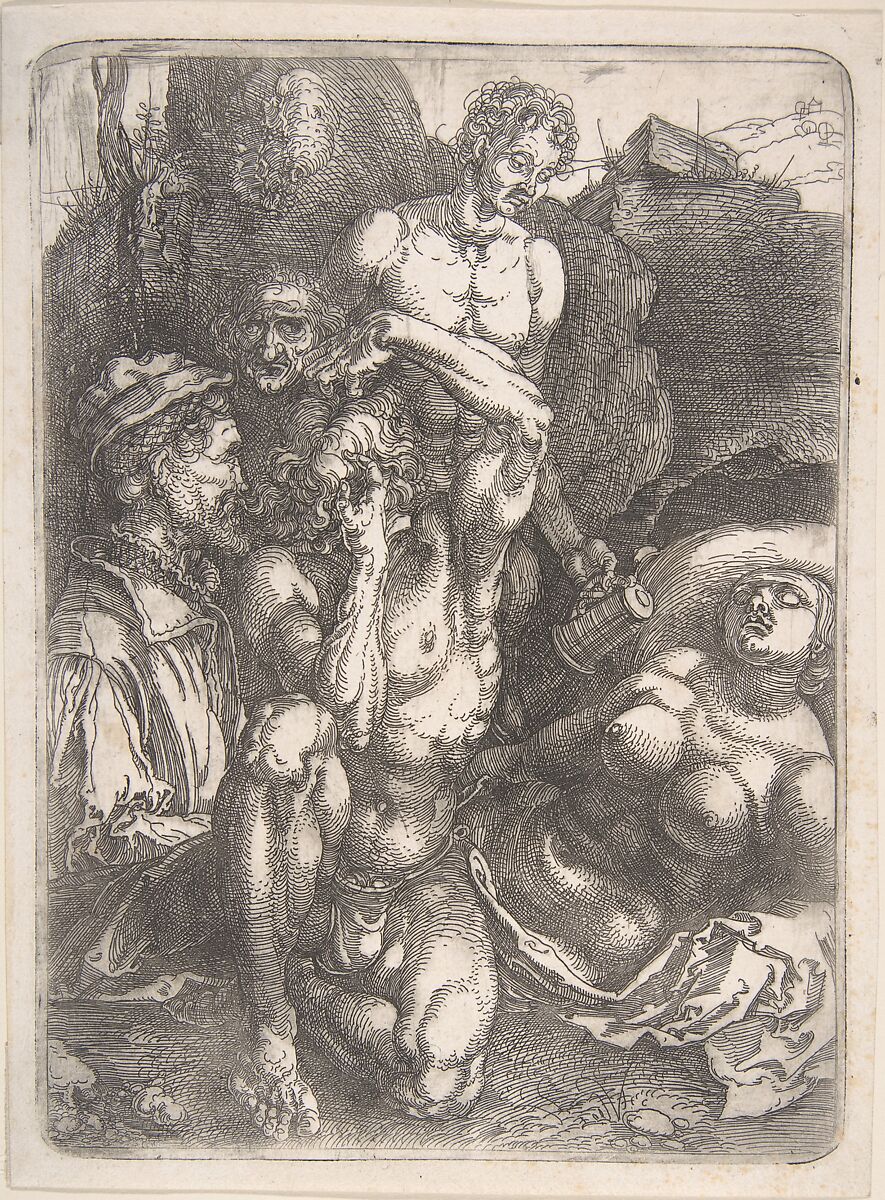The Desperate Man, Albrecht Dürer (German, Nuremberg 1471–1528 Nuremberg), Etching