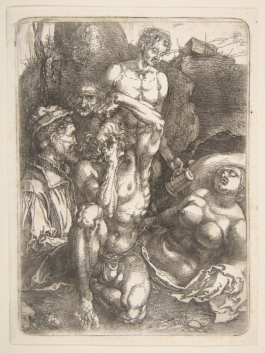 The Desperate Man, Albrecht Dürer (German, Nuremberg 1471–1528 Nuremberg), Etching 