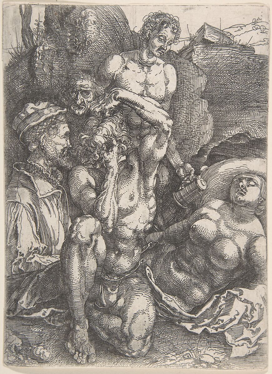 The Desperate Man, Albrecht Dürer (German, Nuremberg 1471–1528 Nuremberg), Etching