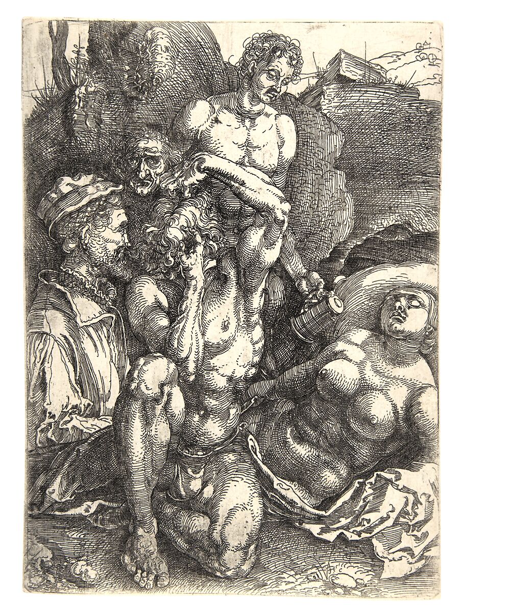 The Desperate Man, Albrecht Dürer (German, Nuremberg 1471–1528 Nuremberg), Etching