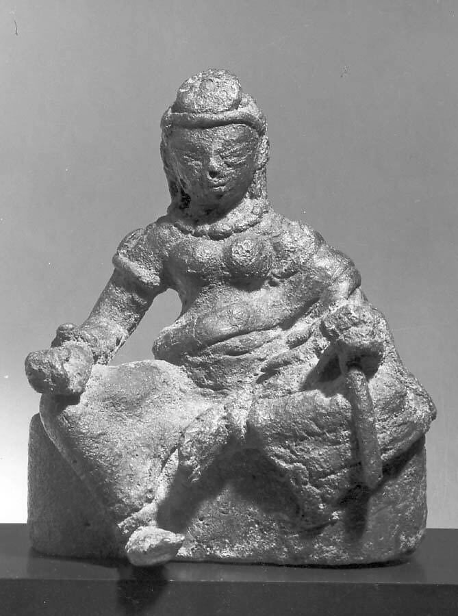 Seated Goddess, Bronze, India 