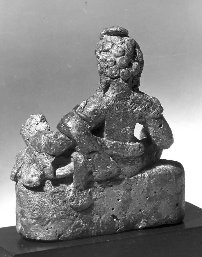 Seated Goddess, Bronze, India