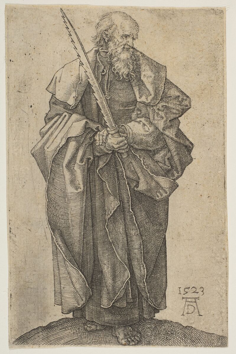 Saint Simon, Albrecht Dürer (German, Nuremberg 1471–1528 Nuremberg), Engraving 
