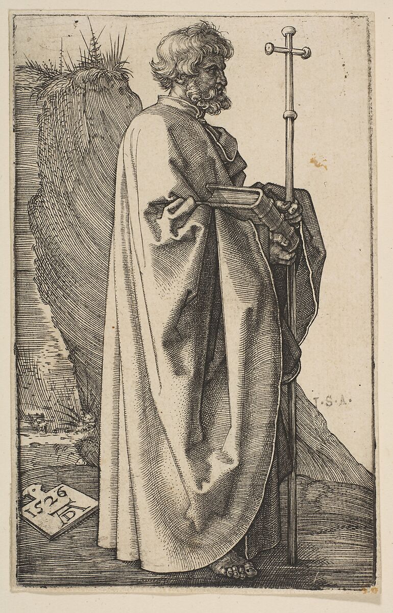 Saint Philip, Albrecht Dürer (German, Nuremberg 1471–1528 Nuremberg), Engraving 