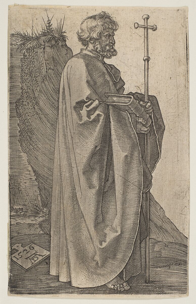 Saint Philip, Albrecht Dürer (German, Nuremberg 1471–1528 Nuremberg), Engraving 