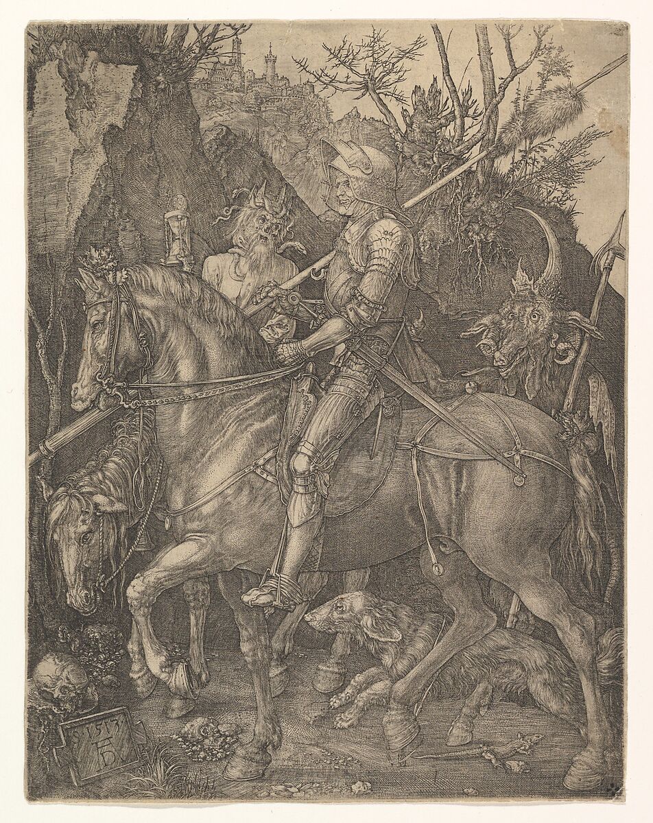 Knight, Death, and the Devil, Albrecht Dürer (German, Nuremberg 1471–1528 Nuremberg), Engraving 