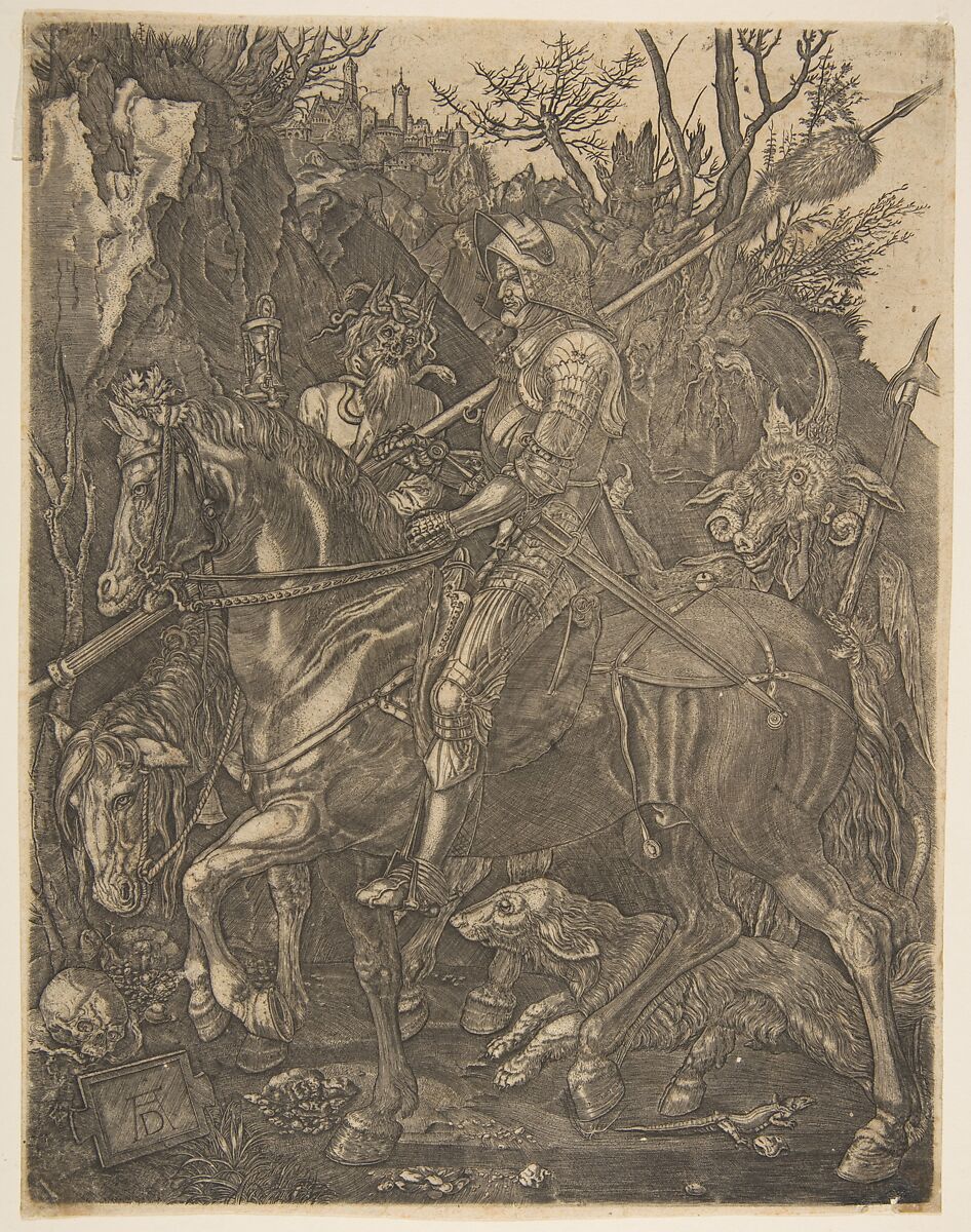 Knight, Death, and the Devil (copy), After Albrecht Dürer (German, Nuremberg 1471–1528 Nuremberg), Engraving 