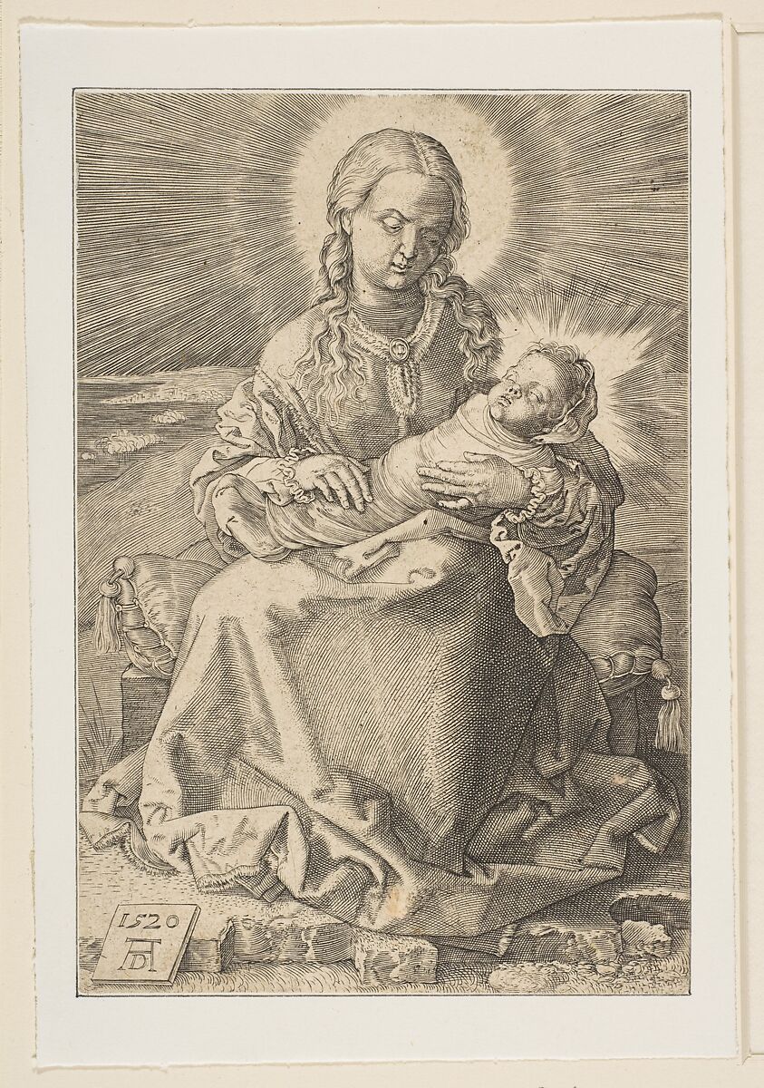 The Virgin with the Swaddled Child (copy), After Albrecht Dürer (German, Nuremberg 1471–1528 Nuremberg), Engraving 