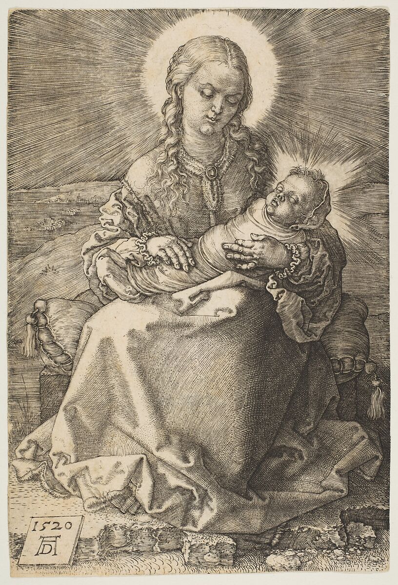 The Virgin with the Swaddled Child, Albrecht Dürer (German, Nuremberg 1471–1528 Nuremberg), Engraving 