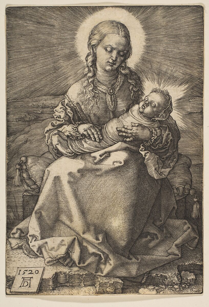 The Virgin with the Swaddled Child, Albrecht Dürer (German, Nuremberg 1471–1528 Nuremberg), Engraving 