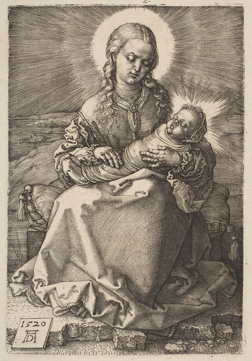 The Virgin with the Swaddled Child, Albrecht Dürer (German, Nuremberg 1471–1528 Nuremberg), Engraving 