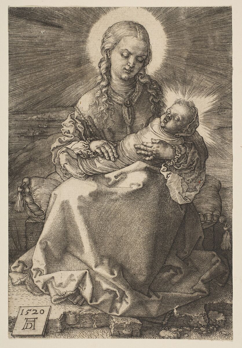 The Virgin with the Swaddled Child, Albrecht Dürer (German, Nuremberg 1471–1528 Nuremberg), Engraving 