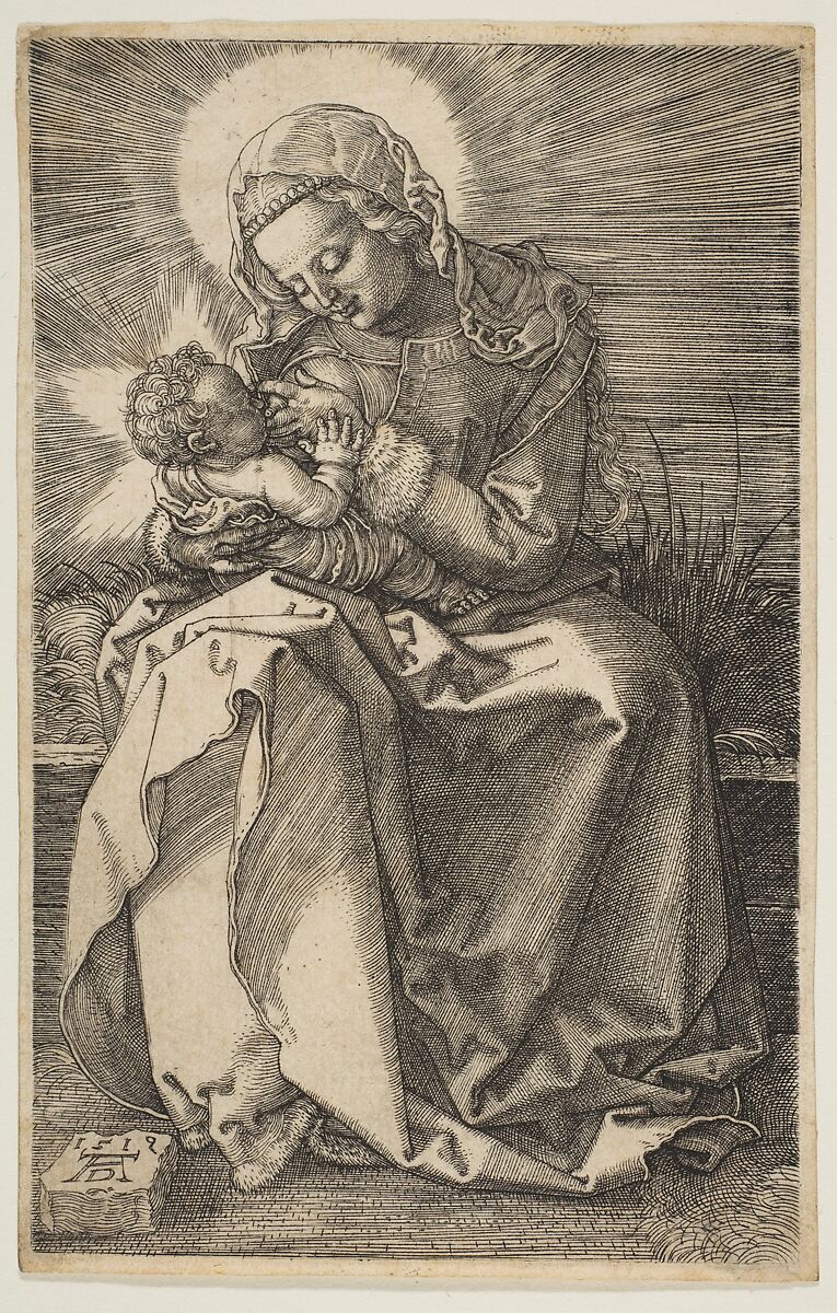 The Virgin Nursing the Child, Albrecht Dürer (German, Nuremberg 1471–1528 Nuremberg), Engraving 