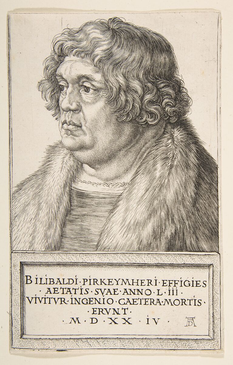 Willibald Pirckheimer, Albrecht Dürer (German, Nuremberg 1471–1528 Nuremberg), Engraving 