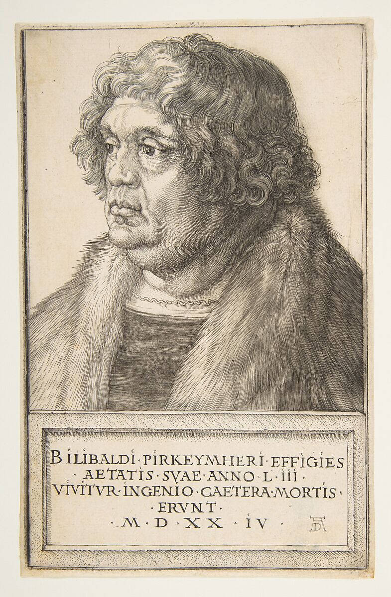 Willibald Pirckheimer, Albrecht Dürer (German, Nuremberg 1471–1528 Nuremberg), Engraving 