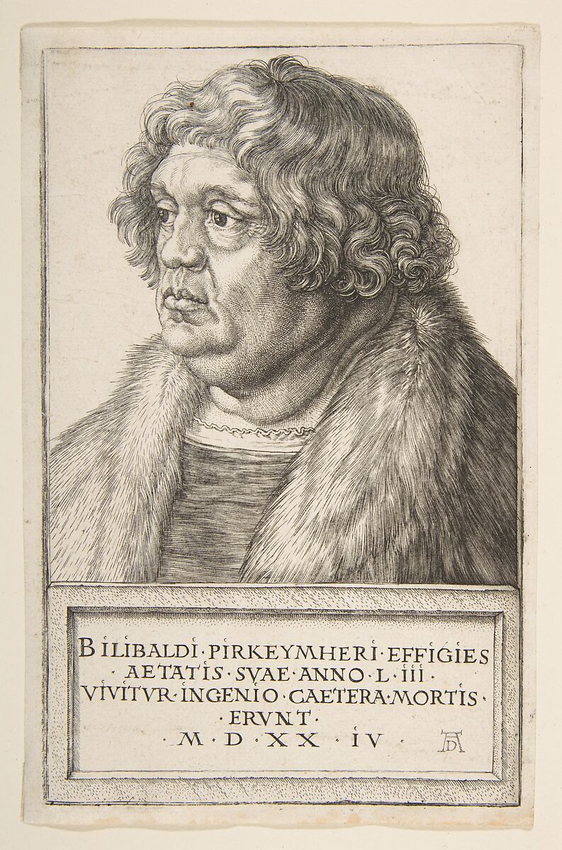 Willibald Pirckheimer, Albrecht Dürer (German, Nuremberg 1471–1528 Nuremberg), Engraving 