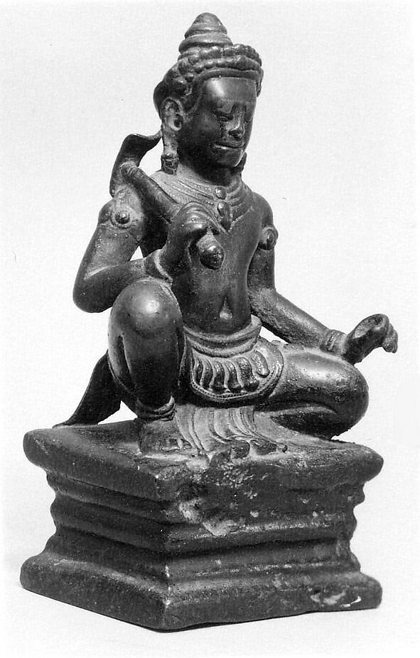 Seated Vishvakarman, the Divine Architect, Bronze, Cambodia 