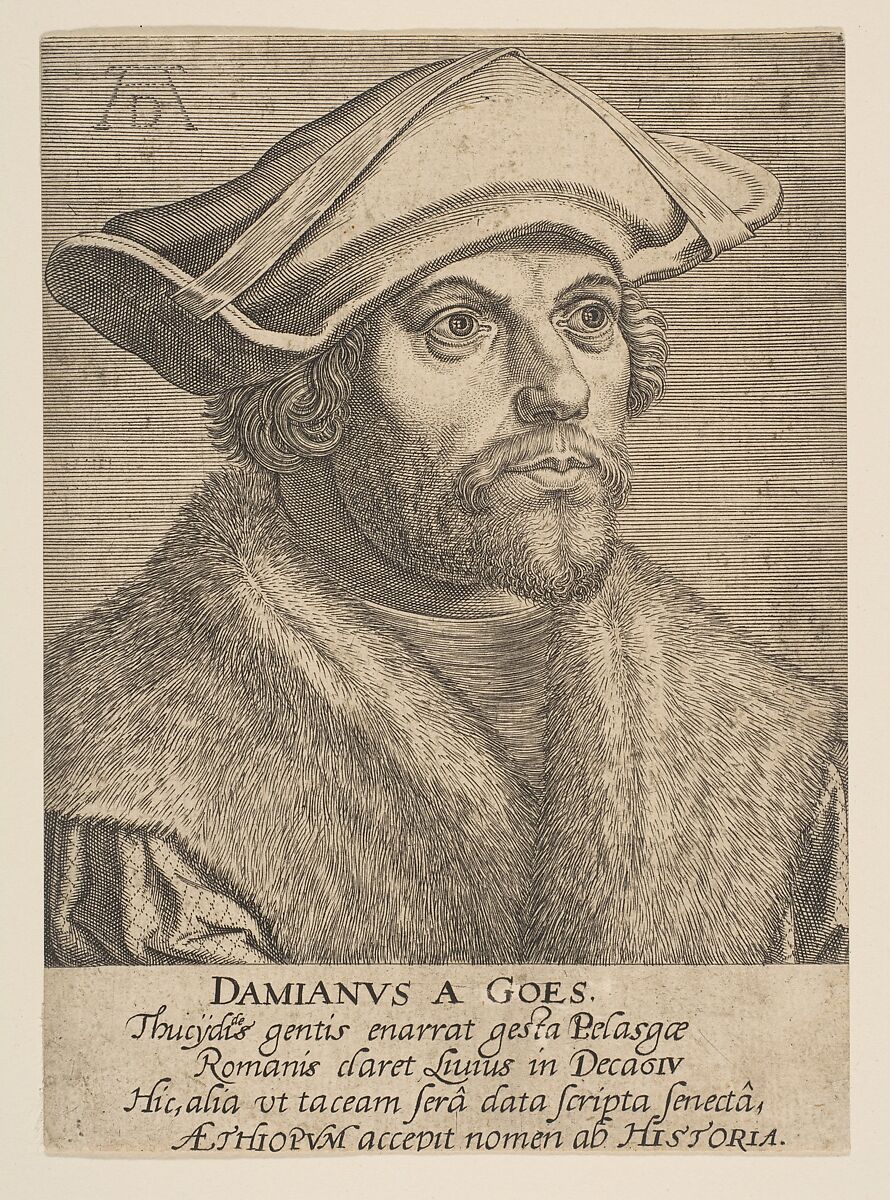 Damaio de Gois, Philips Galle (Netherlandish, Haarlem 1537–1612 Antwerp), Engraving 
