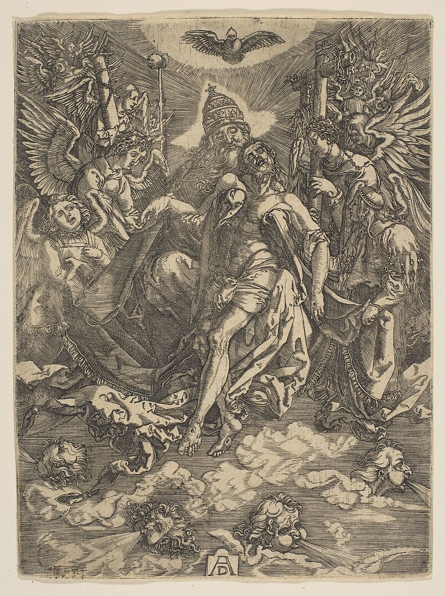 The Holy Trinity (reduced copy), After Albrecht Dürer (German, Nuremberg 1471–1528 Nuremberg), Engraving 