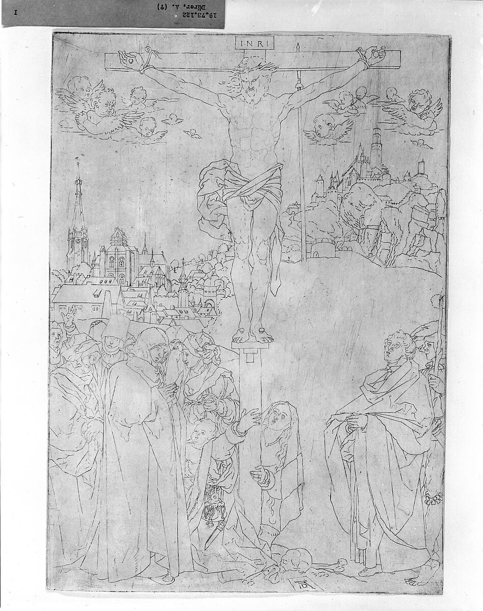The Crucifixion, After Albrecht Dürer (German, Nuremberg 1471–1528 Nuremberg), Engraving