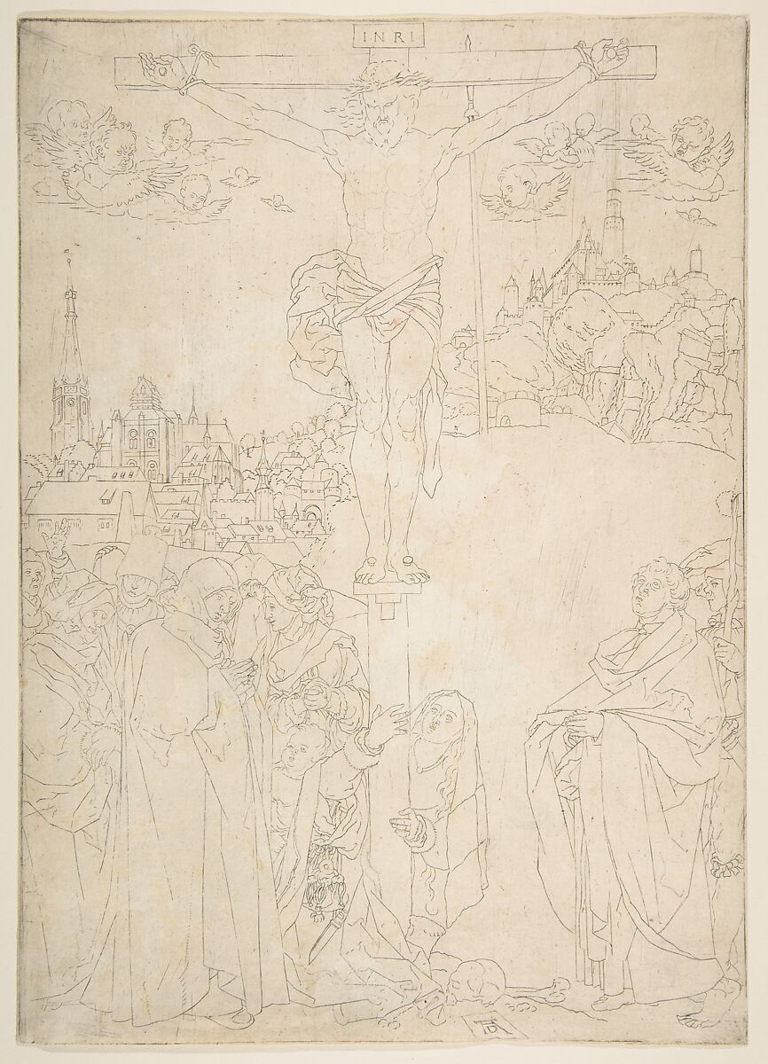 The Crucifixion, After Albrecht Dürer (German, Nuremberg 1471–1528 Nuremberg), Engraving 