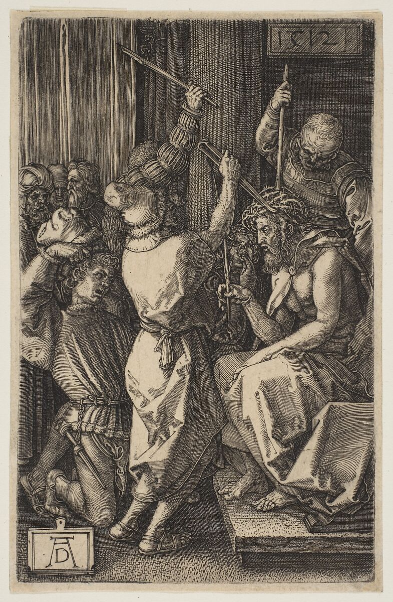 Christ Crowned with Thorns, from "The Passion", Albrecht Dürer (German, Nuremberg 1471–1528 Nuremberg), Engraving 