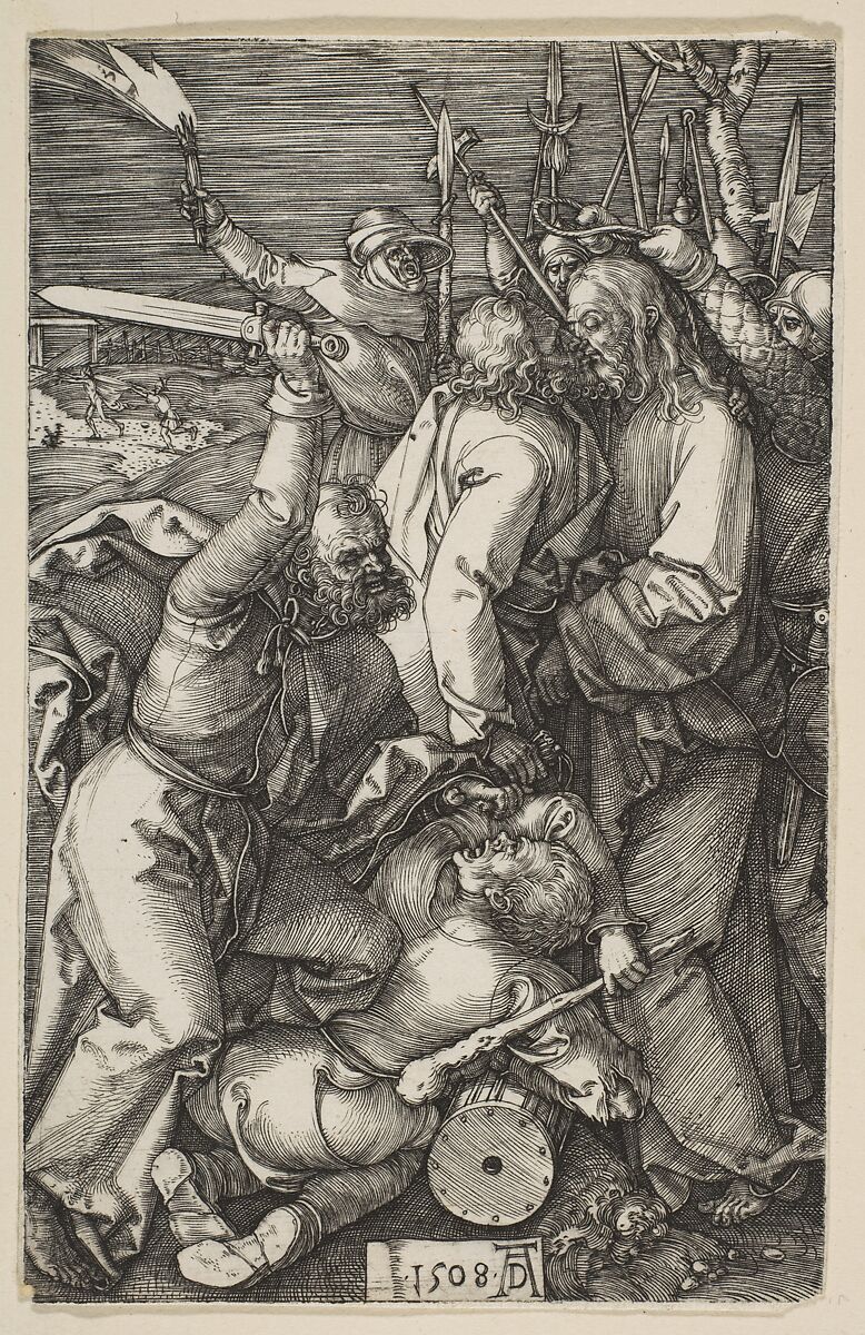 The Betrayal of Christ, from "The Passion", Albrecht Dürer (German, Nuremberg 1471–1528 Nuremberg), Engraving 